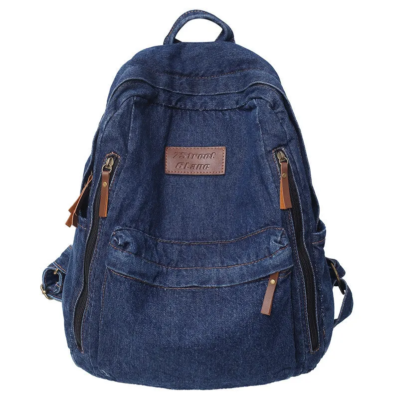 Casual Denim Backpack