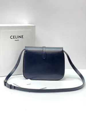 CELINE MEDIUM TABOU IN SMOOTH Blue Calfskin