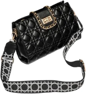 Chain Crossbody Bags Purses for Women Trendy,Lingge bag lock buckle shoulder crossbody bag BagsSatchel Handbags,Shoulder Bag