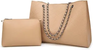 Chain Tote Bags Fashion Magnetic Buckle Shoulder Bag Large Capacity Purse