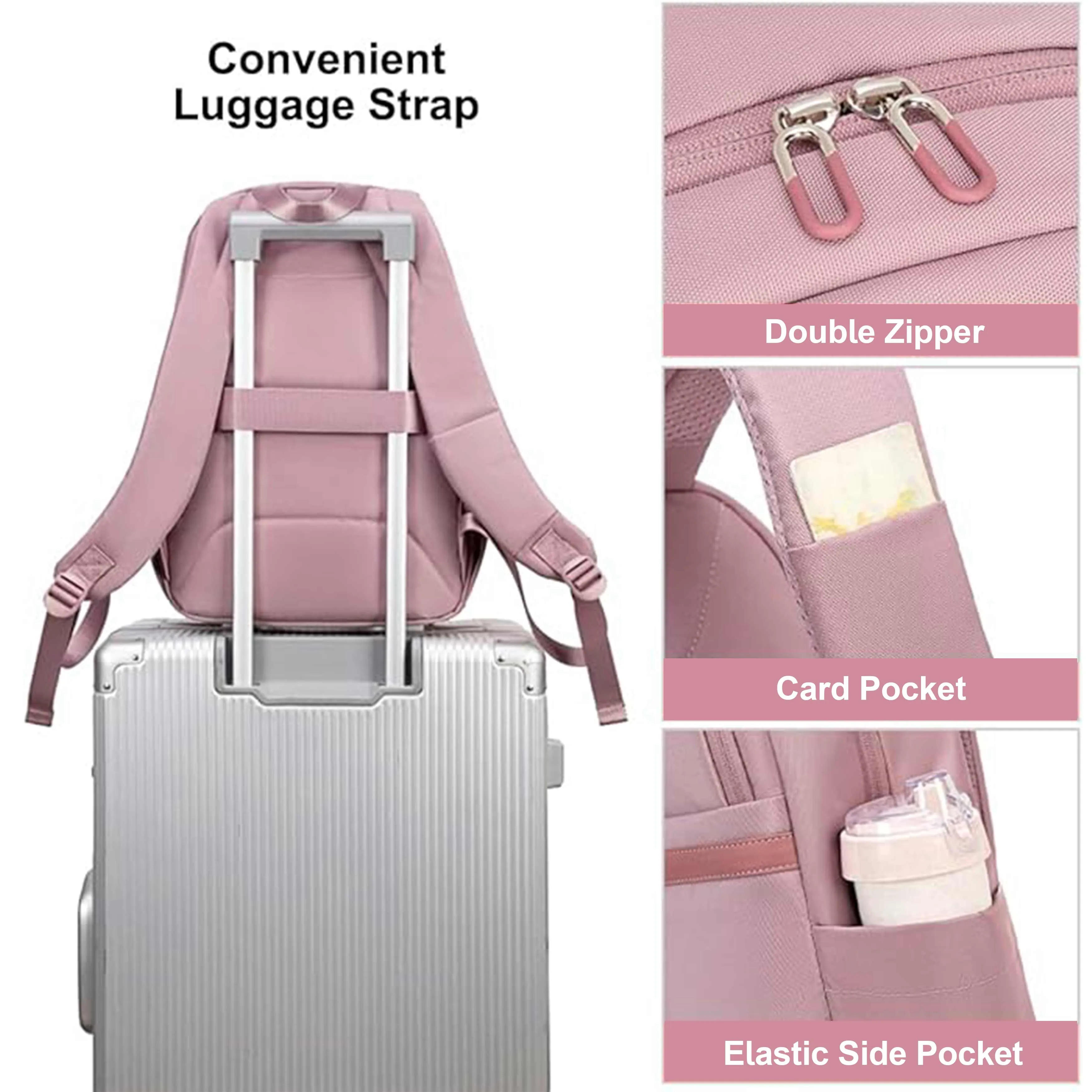 Chantria Durable Premium Laptop Backpack Water-Resistant Multifunctional Anti-Theft Daypack for Casual/Travel/School/College, CB00648