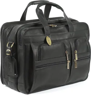 Claire Chase Executive Computer Briefcase, Black, One Size