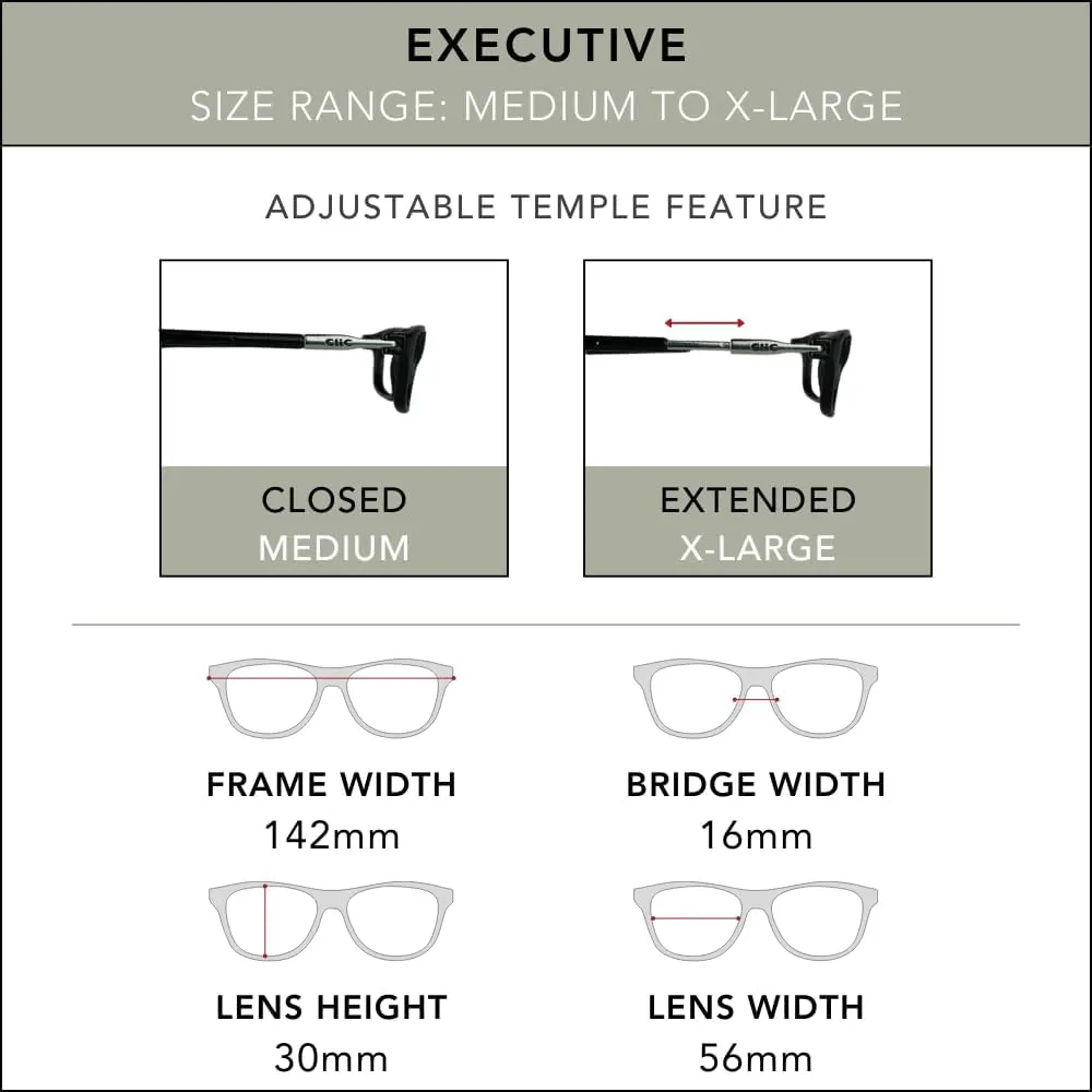 Clic Magnetic Reading Glasses for Men or Women, Computer Readers, Executive (M-XL, Tortoise, 1.25 Magnification)