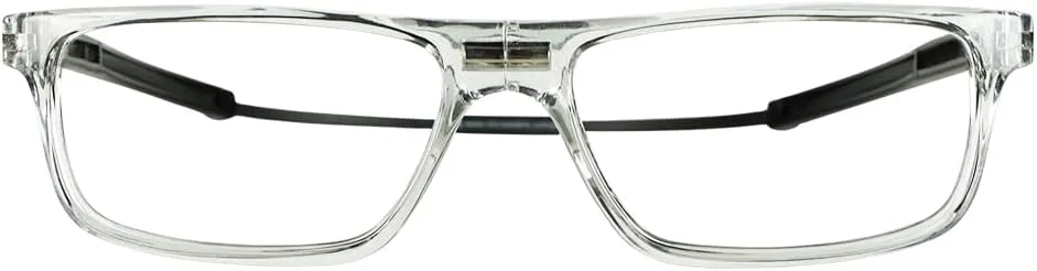 Clic Magnetic Reading Glasses for Men or Women, Computer Readers, Tube Executive (Light Grey, 1.25 Magnification)