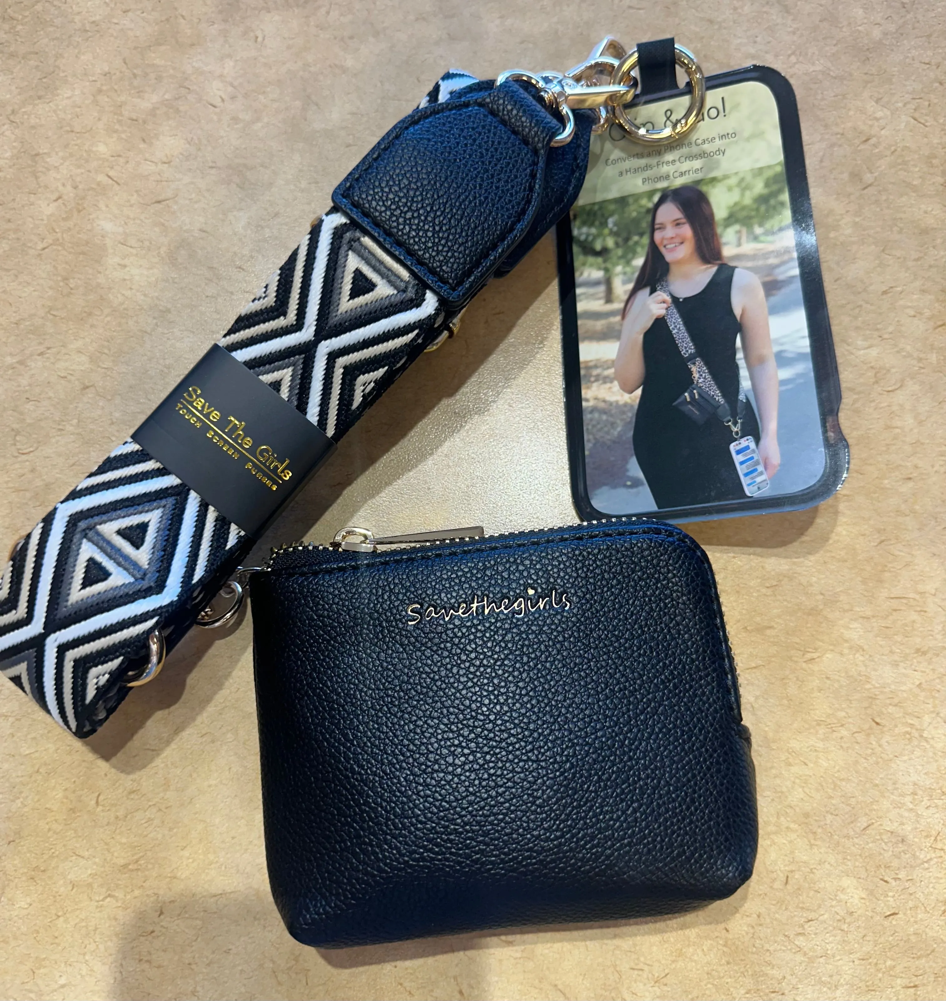 Clip  & Go Strap w/ Zippered Pouch