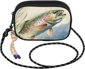 Closeup Trout Water Small Crossbody Bags for Women Cell Phone Purses Women's Shoulder Handbag Wallet Purse