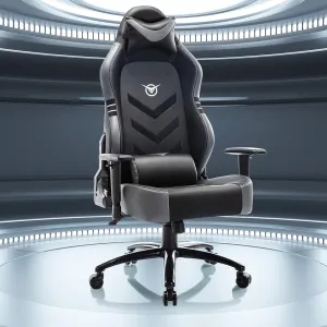 COLAMY Big and Tall Gaming Chair-Computer Gamer Chair, Ergonomic Executive Office Chair, High Back PC Chair with Wide Seat for Adult Black