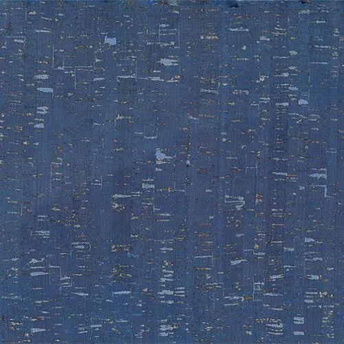 Cork Fabric 18"x15" Blue/Silver BPC 98 04
