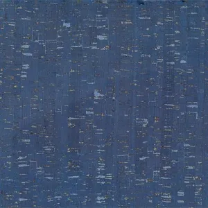 Cork Fabric 18"x15" Blue/Silver BPC 98 04