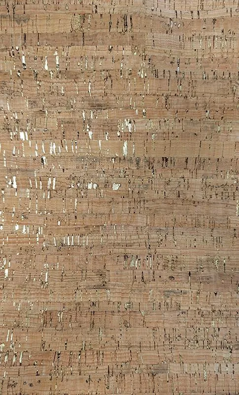 Cork Fabric 18"x15" Natural/Gold BPC 99 Belagio