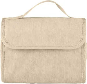 Cosmetic Bag Organizer for Travel,3 in 1 Removable Makeup Bag,Toiletry Women Girl Travel Case,Portable Bag,Makeup Brush Bag,Cosmetic Case, 21.65x8.66in/55x22cm Wash Bag (Beige)