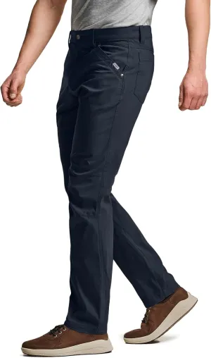 CQR Men's Vent Stretch Pants, Quick Dry Lightweight Casual Cargo Pants, Water Resistant Straight-Fit Utility Work Pants