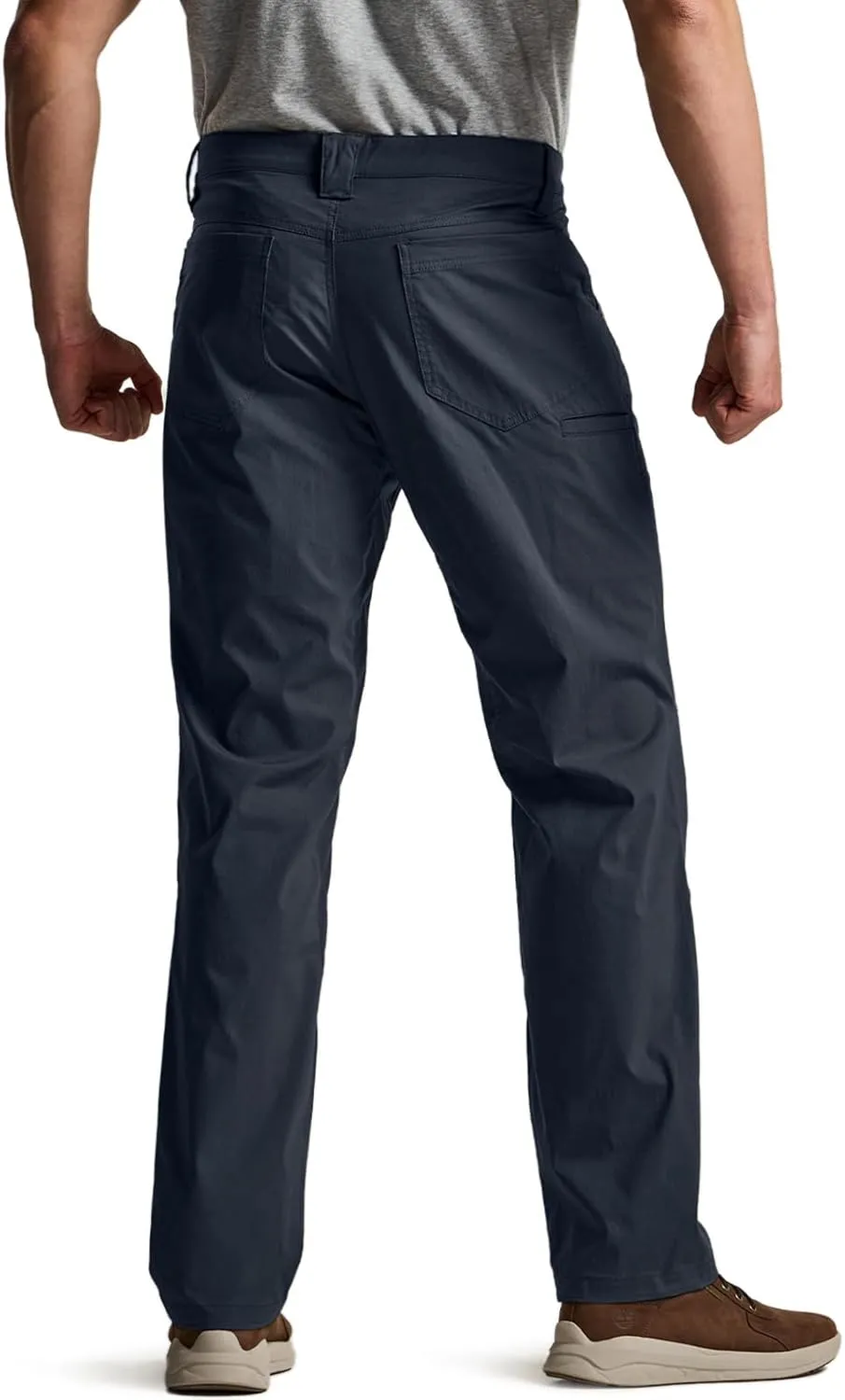 CQR Men's Vent Stretch Pants, Quick Dry Lightweight Casual Cargo Pants, Water Resistant Straight-Fit Utility Work Pants