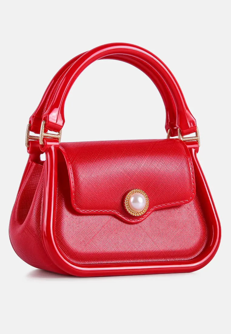 Croc Textured Mini Handbag