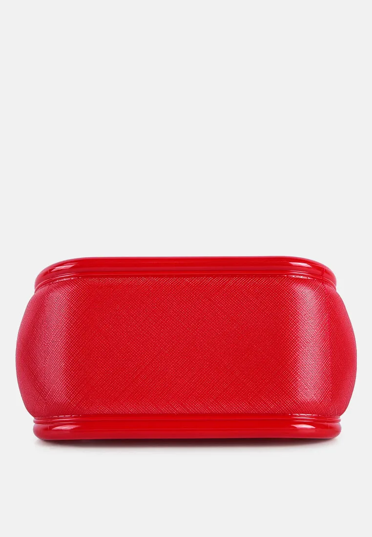 Croc Textured Mini Handbag