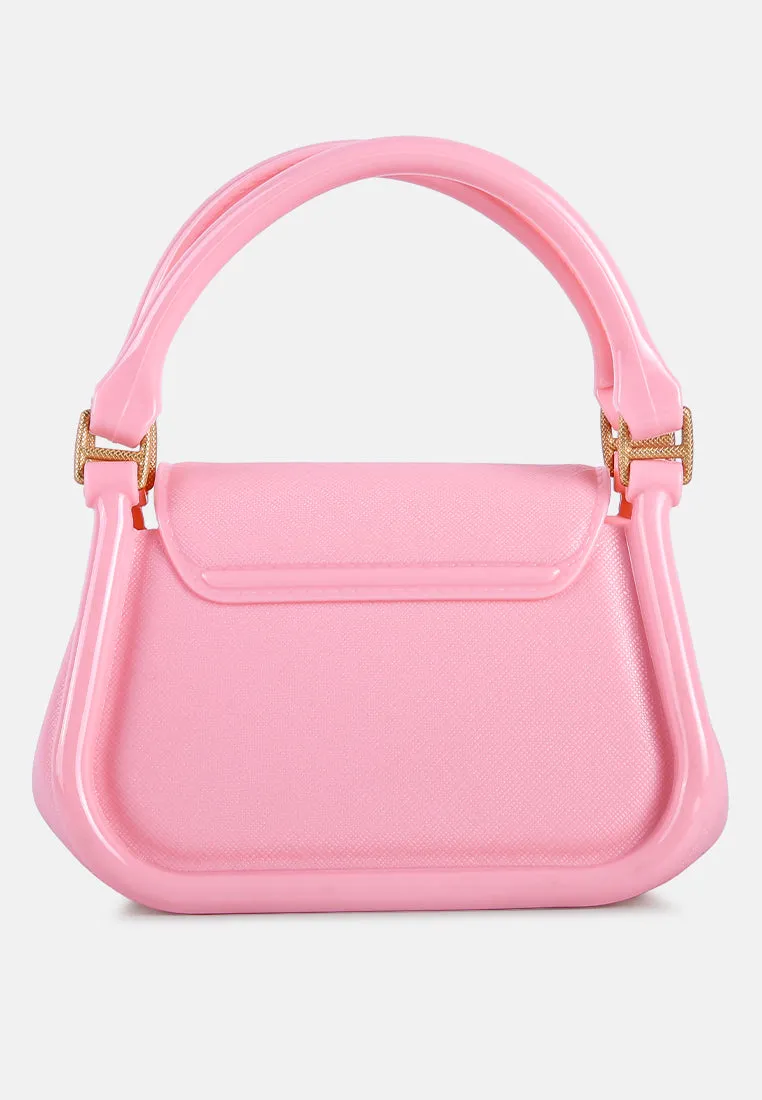 Croc Textured Mini Handbag