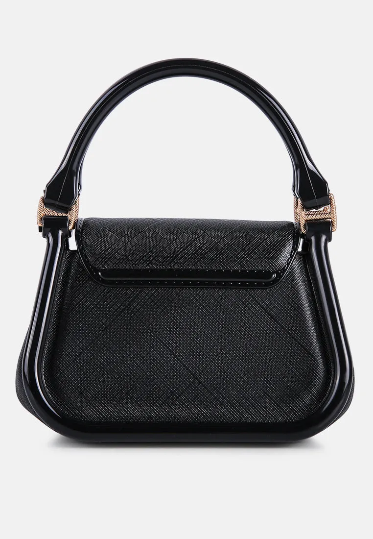 Croc Textured Mini Handbag