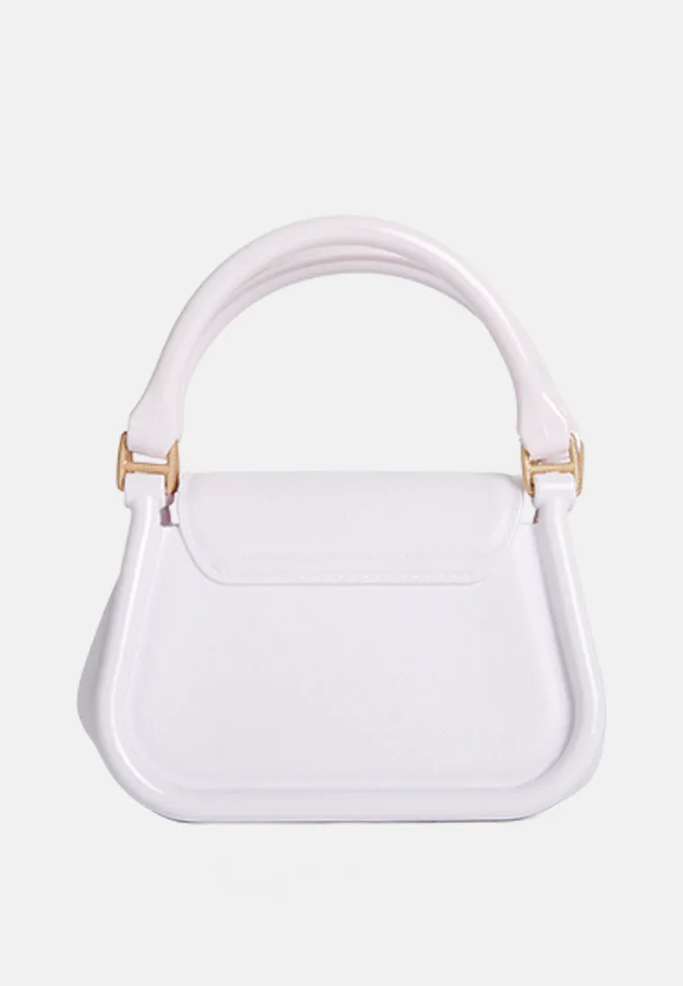 Croc Textured Mini Handbag