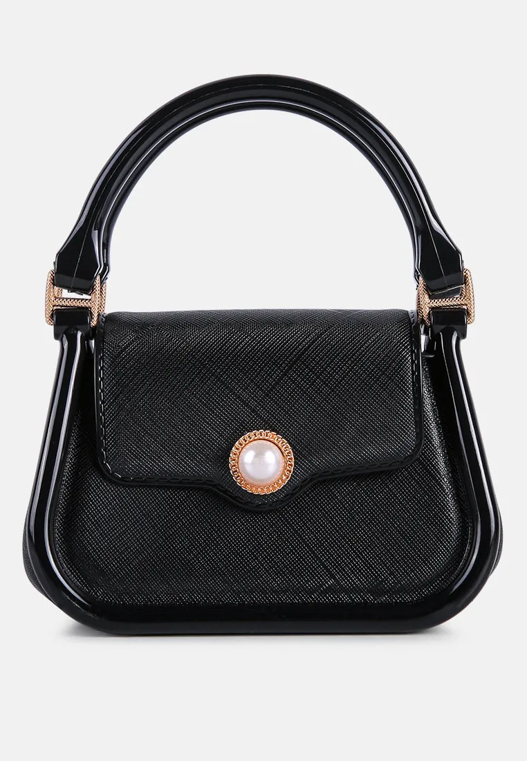 Croc Textured Mini Handbag