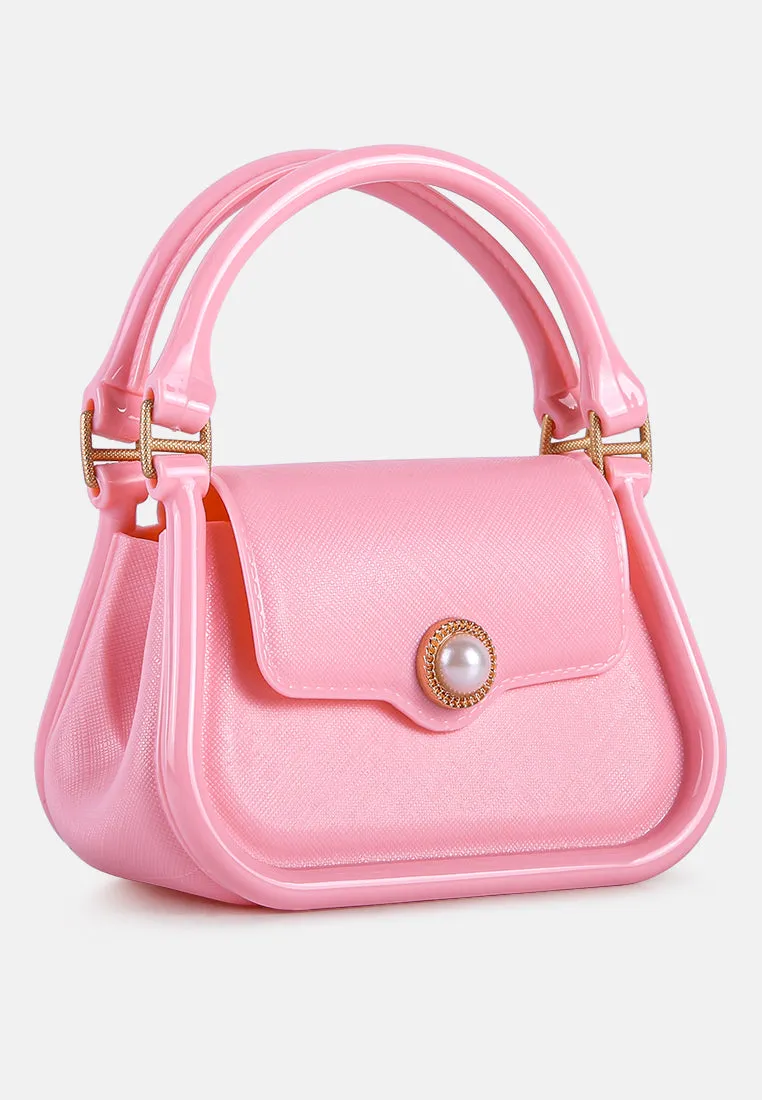 Croc Textured Mini Handbag