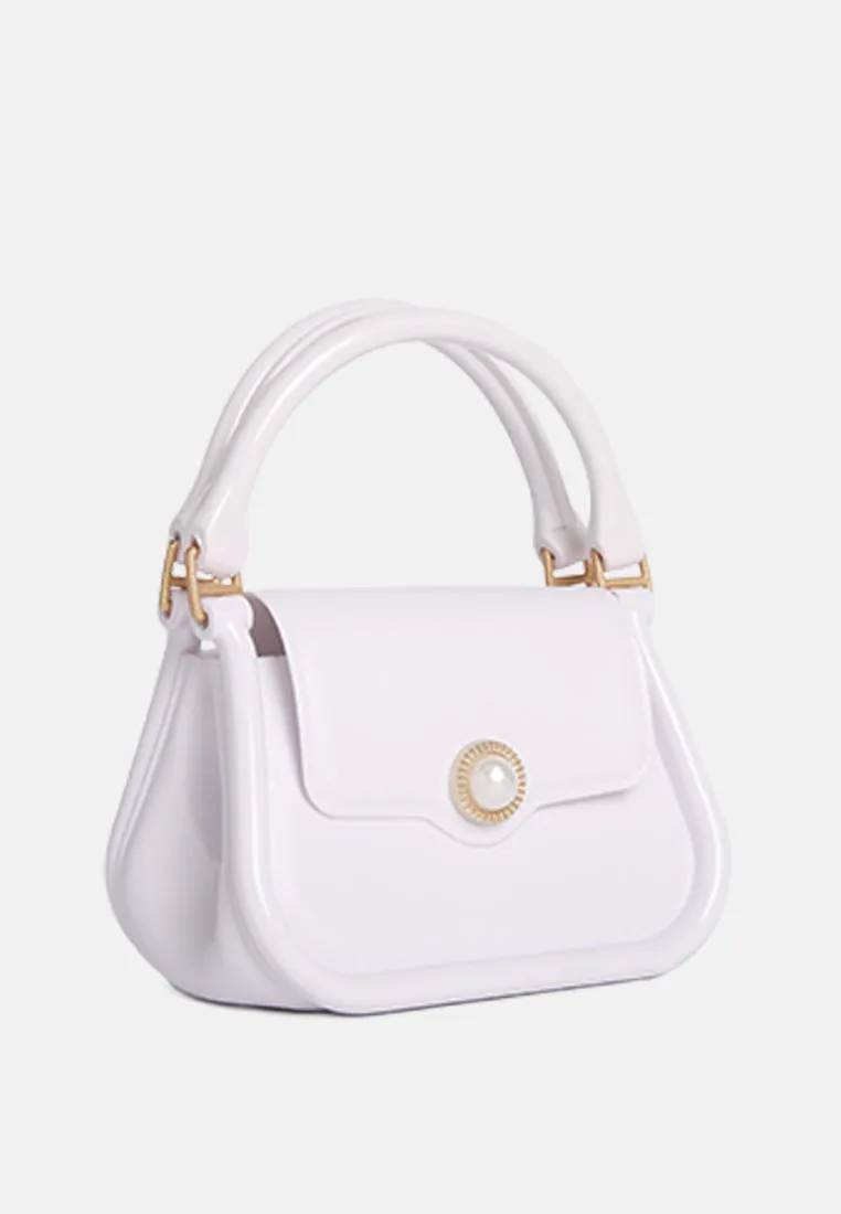 Croc Textured Mini Handbag