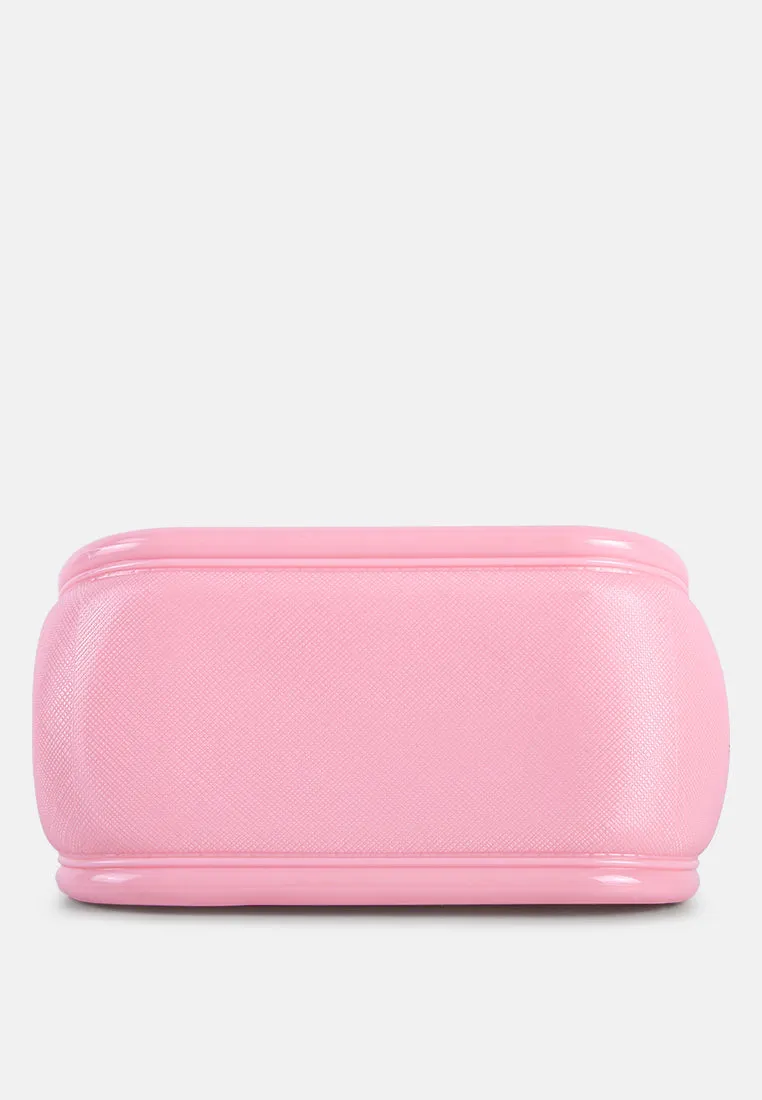 Croc Textured Mini Handbag