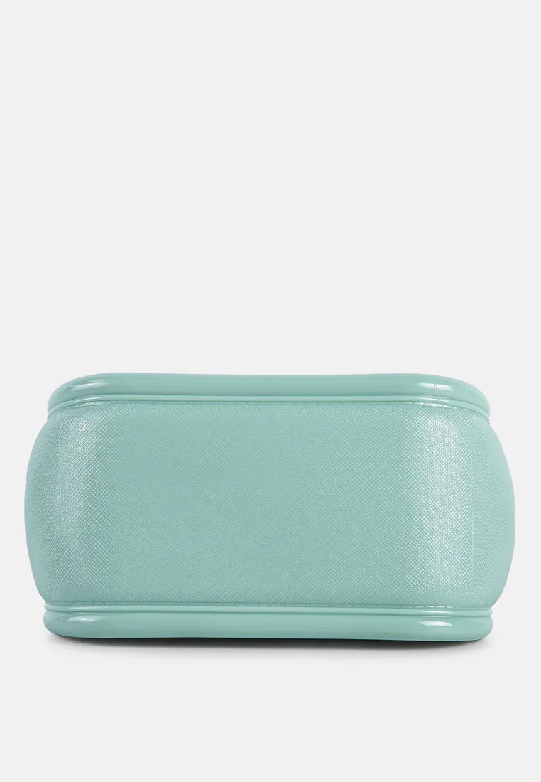 Croc Textured Mini Handbag