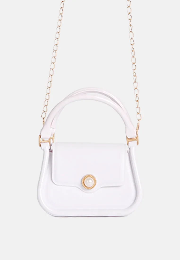 Croc Textured Mini Handbag