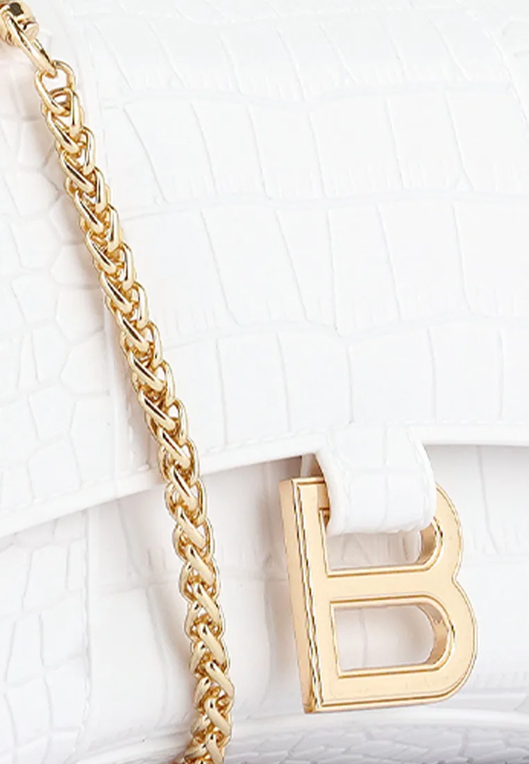 Croc Textured Mini Handbag