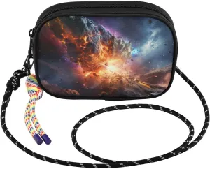 Crossbody Bag Asteroid Space Explosion for Women Cell Phone Purses Women's Small Shoulder Handbags Wallet Purse with Strap