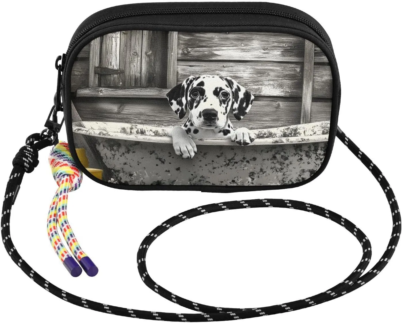 Crossbody Bag Dog Bathtub for Women Cell Phone Purses Women's Small Shoulder Handbags Wallet Purse with Strap