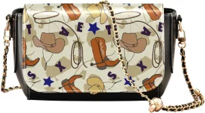 Crossbody Bags for Women Trendy Women's Black Shoulder Bag Small PU Leather Flap Cross Body Bag Handbags