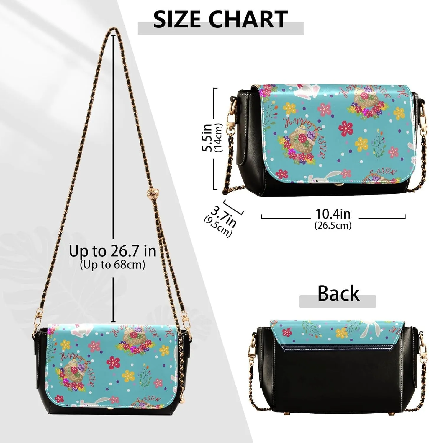 Crossbody Bags for Women Trendy Women's Black Shoulder Bag Small PU Leather Flap Cross Body Bag Handbags