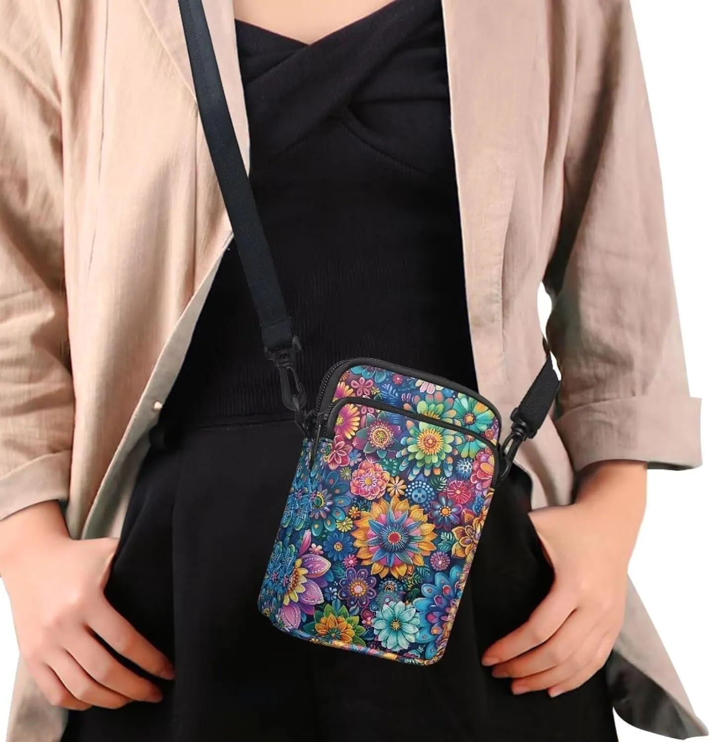 Crossbody Messenger Bag for Women Sling Bag for Men Chest Bag Shoulder Bag Portable Handbag for Travel