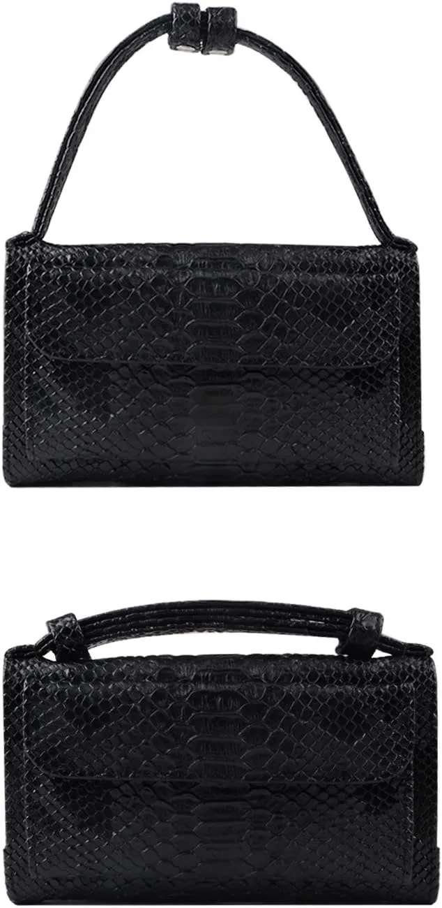 Crossbody Purses for Women Small Top Handle Satchel Handbags Snakeskin Pattern Shoulder Purses
