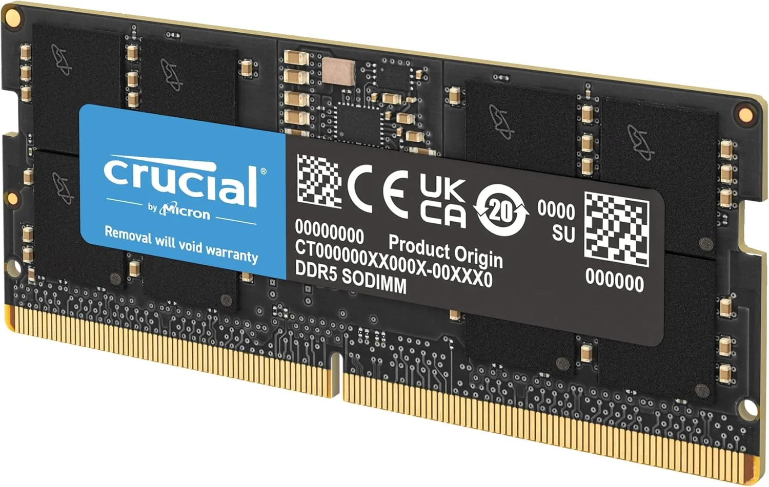 Crucial 32GB DDR5 RAM, 5200MHz (or 4800MHz) Laptop Memory, SODIMM 262-Pin, Compatible with 13th Gen Intel Core and AMD Ryzen 7000 - CT32G52C42S5