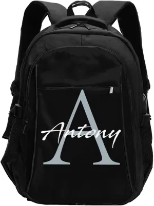 Custom Backpack Personalized Laptop Backpack for Women Men with Name Photo Customized Travel Computer Bookbag with USB Port