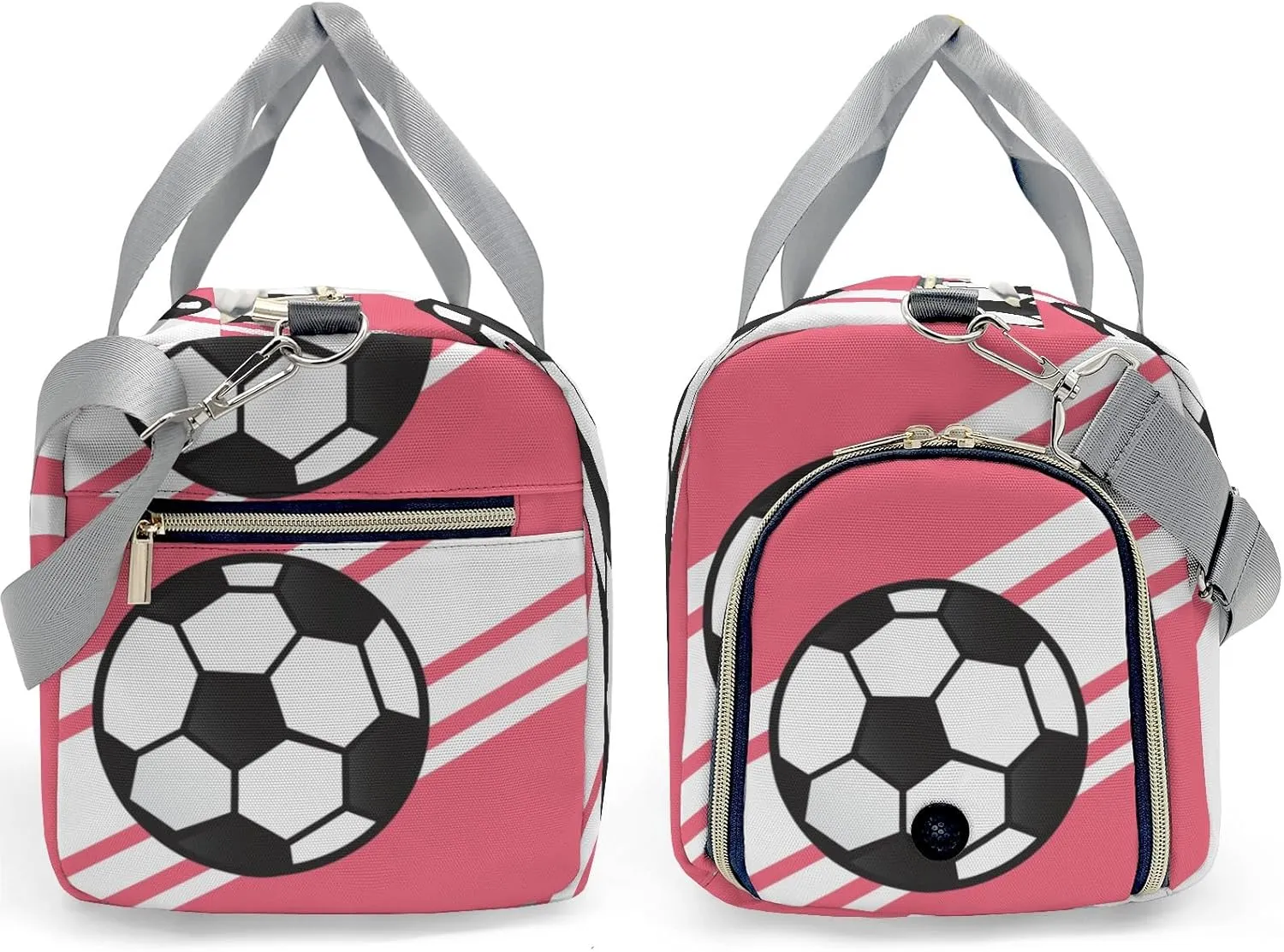 Custom Duffel Bag Sports Sport Soccer Player Flamingo Gym Bag Personalized Gift for Carry on Bag