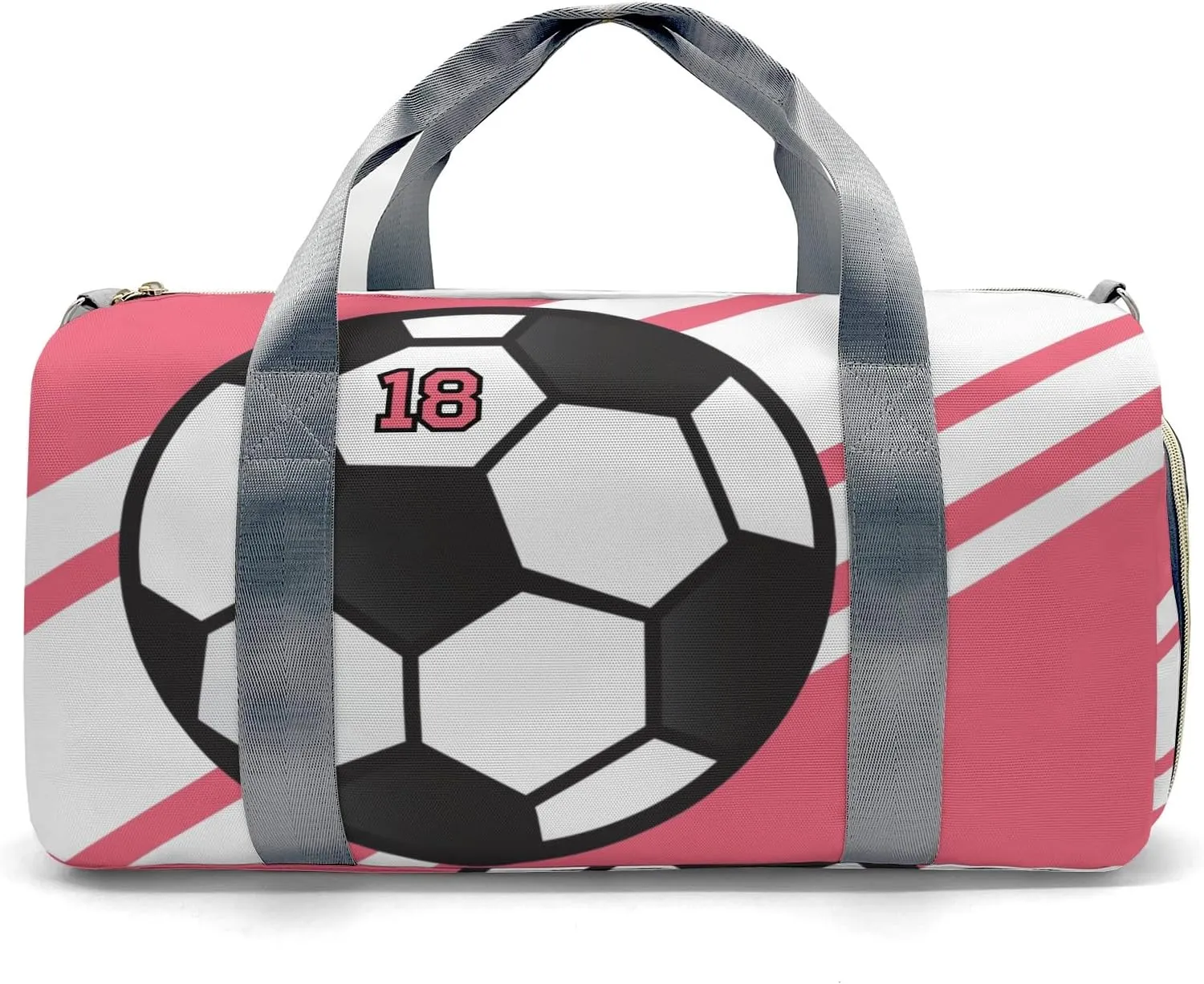 Custom Duffel Bag Sports Sport Soccer Player Flamingo Gym Bag Personalized Gift for Carry on Bag