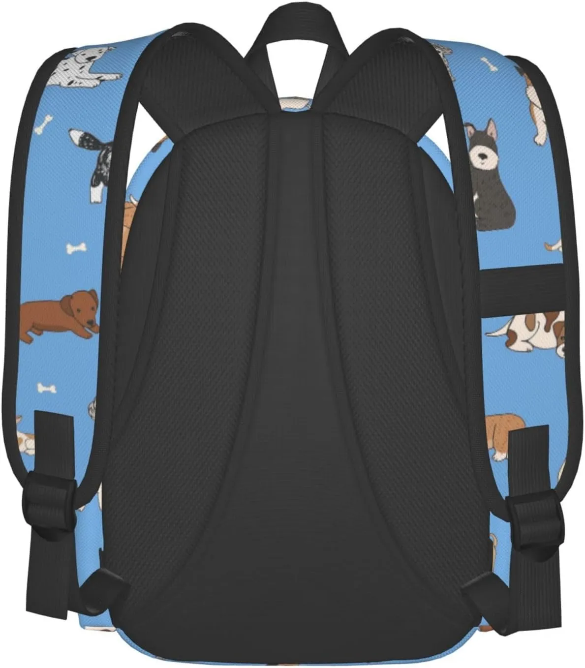 Cute Dogs Blue Laptop Backpack For Men Women, Lightweight Daypack Bookbag For Daily Commutes Business Travel Hiking