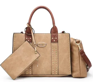 Dasein Purses Handbags for Women Tote Wallet Set Top Handle Satchel Shoulder Hobo Bag 3pcs