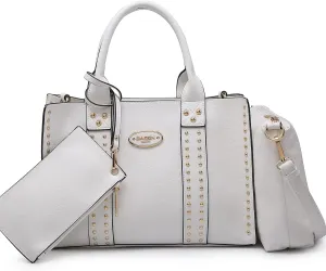 Dasein Purses Handbags for Women Tote Wallet Set Top Handle Satchel Shoulder Hobo Bag 3pcs