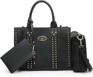 Dasein Purses Handbags for Women Tote Wallet Set Top Handle Satchel Shoulder Hobo Bag 3pcs