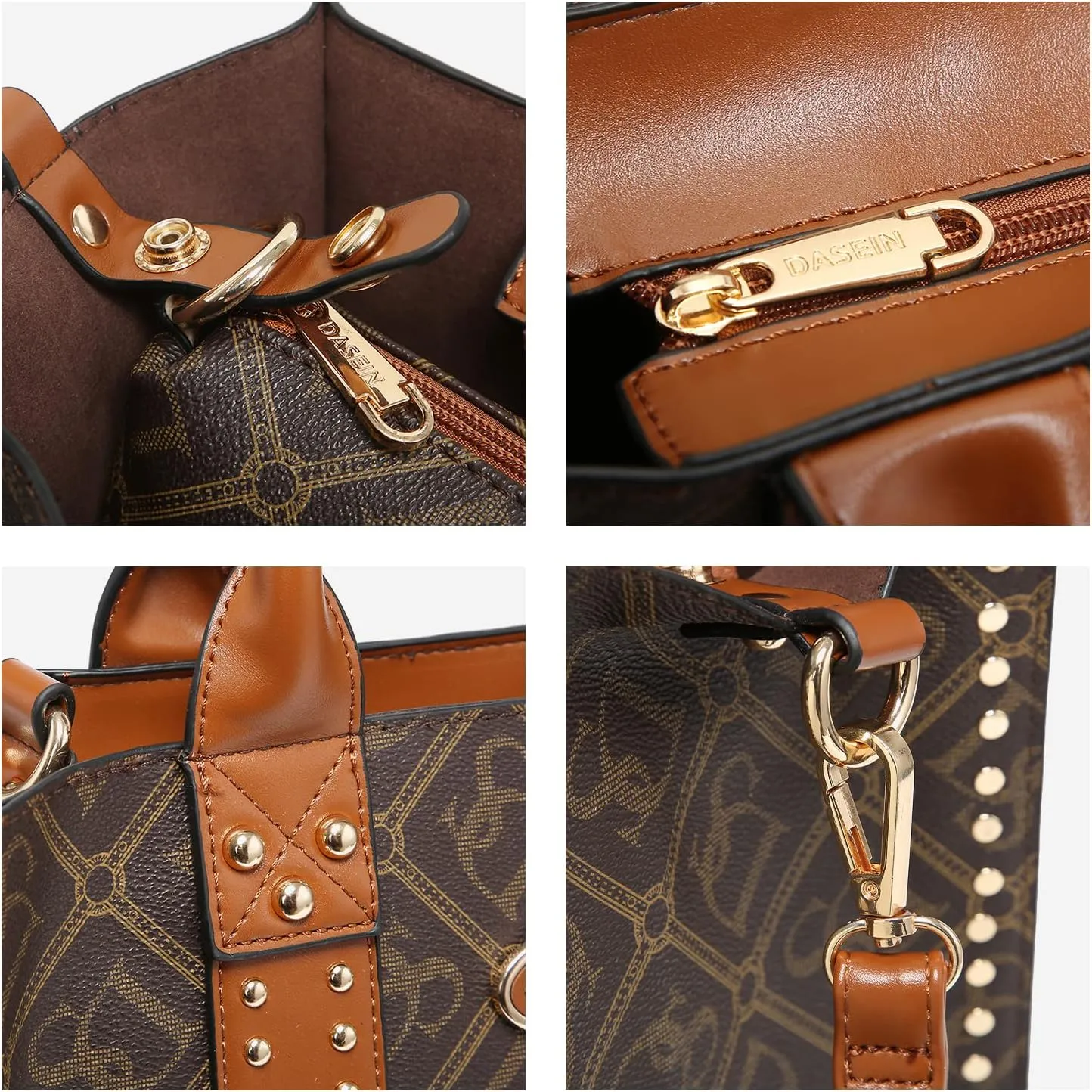 Dasein Purses Handbags for Women Tote Wallet Set Top Handle Satchel Shoulder Hobo Bag 3pcs