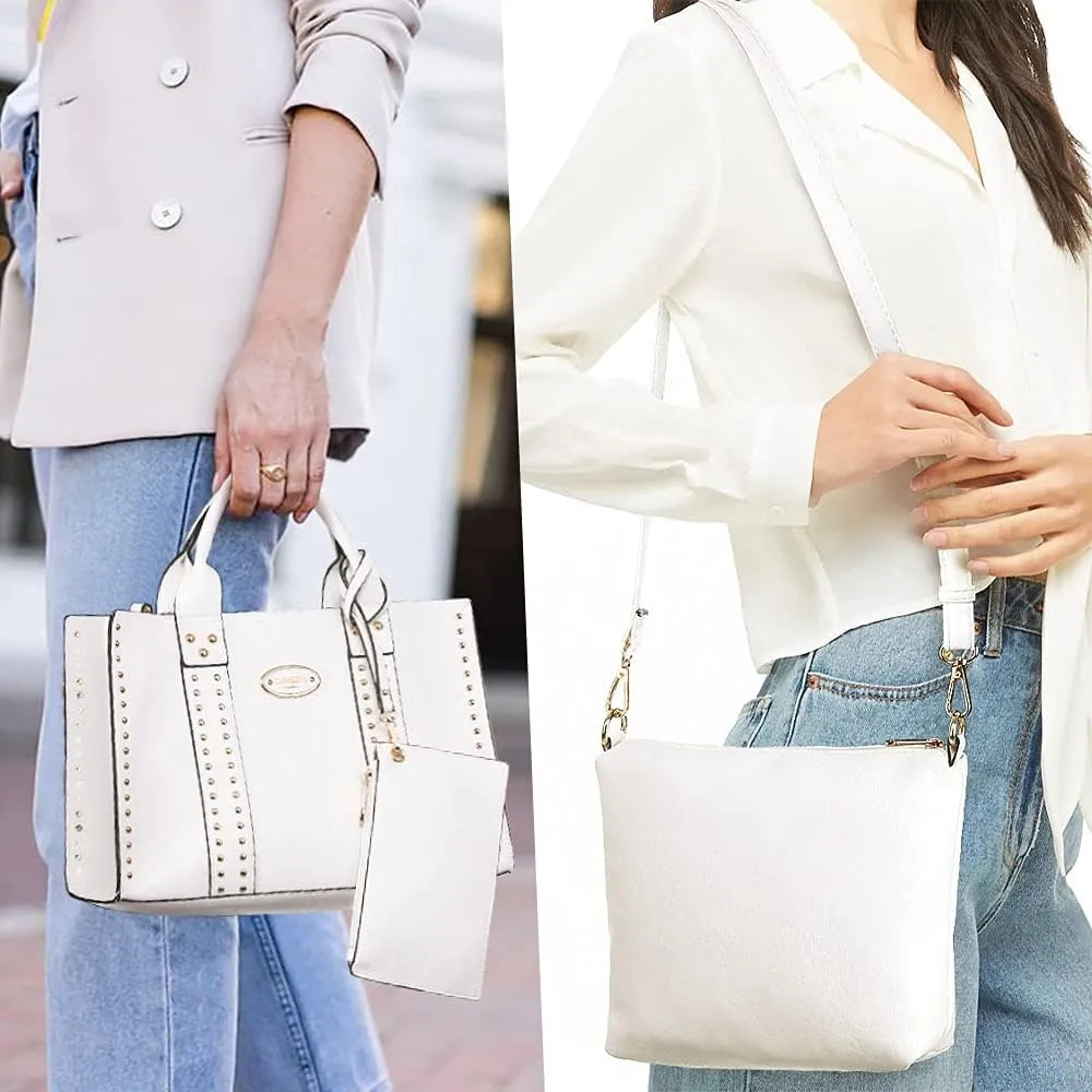 Dasein Purses Handbags for Women Tote Wallet Set Top Handle Satchel Shoulder Hobo Bag 3pcs