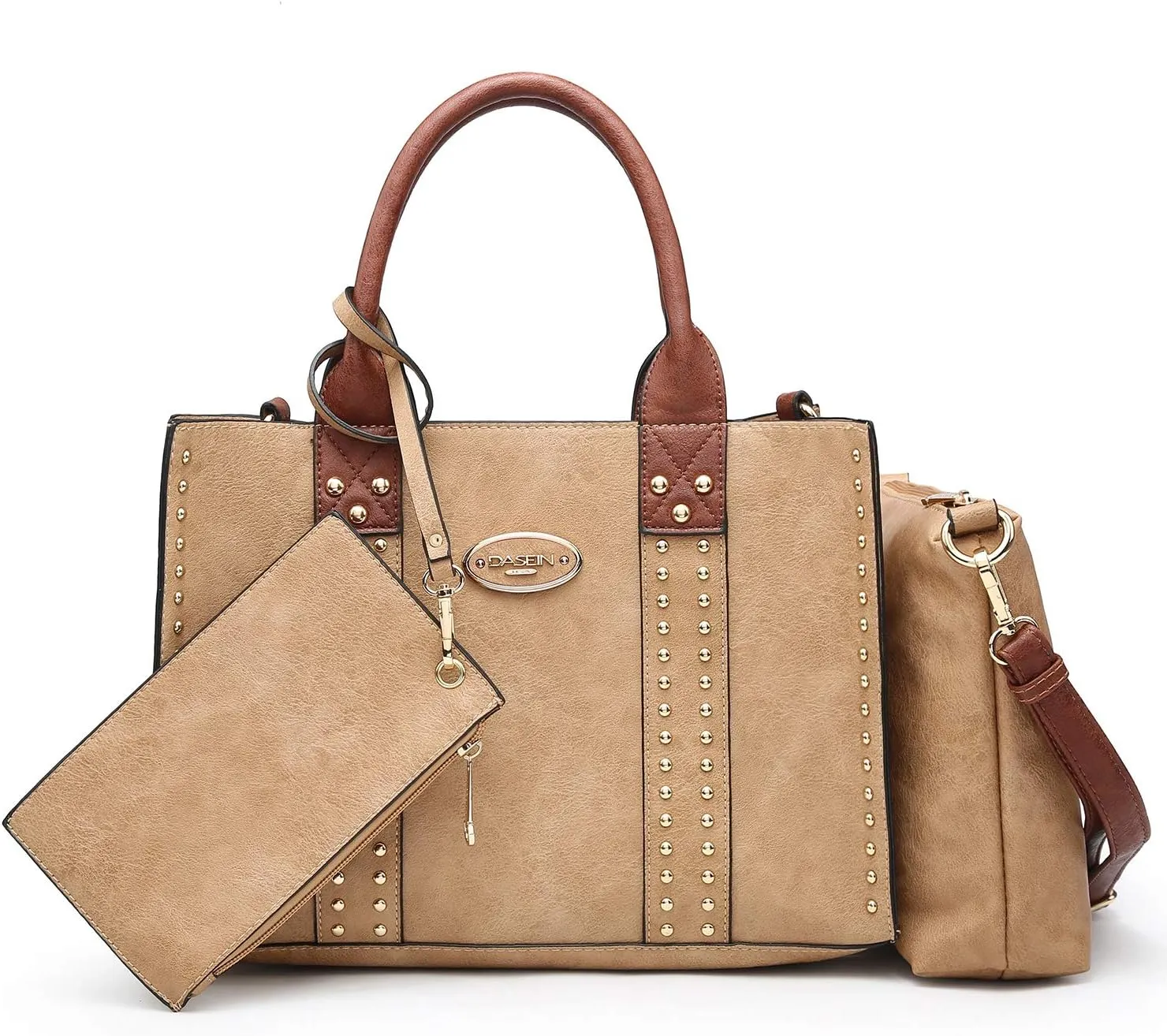 Dasein Purses Handbags for Women Tote Wallet Set Top Handle Satchel Shoulder Hobo Bag 3pcs