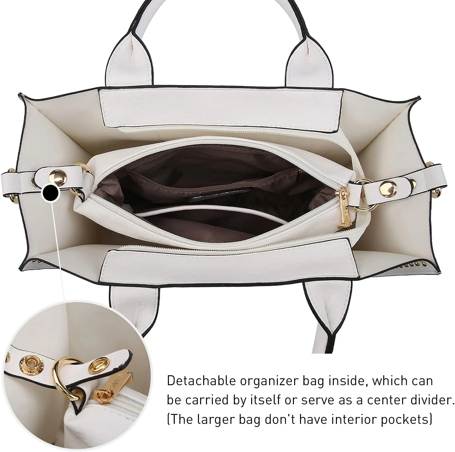 Dasein Purses Handbags for Women Tote Wallet Set Top Handle Satchel Shoulder Hobo Bag 3pcs
