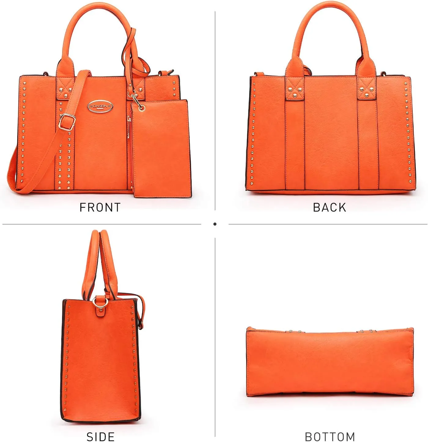 Dasein Purses Handbags for Women Tote Wallet Set Top Handle Satchel Shoulder Hobo Bag 3pcs