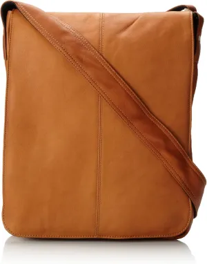 David King & Co. Small Vertical Messenger Bag, Tan, One Size