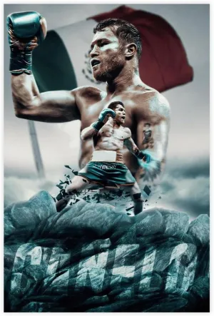 DeHiwi Canelo Alvarez Boxer Poster58 Art Poster for The Bedroom Living Room Office And Other Environment Unframe:12x18inch(30x45cm)